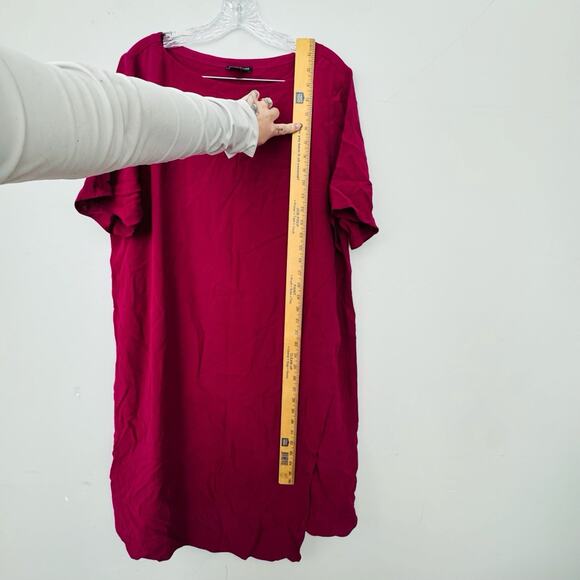 Eileen Fisher Red T Shirt Dress Women’s Size XL - Picture 5 of 7